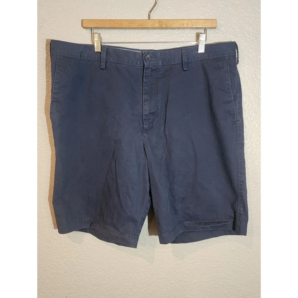 Banana‎ Republic Men's Chino Shorts, Navy Blue, Size 38x9.5, Flat Front, Cotton